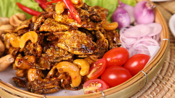 istock Dishes made from dried squid bring to taste 1473087886