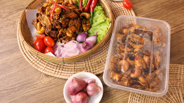 istock Dishes made from dried squid bring to taste 1473087913