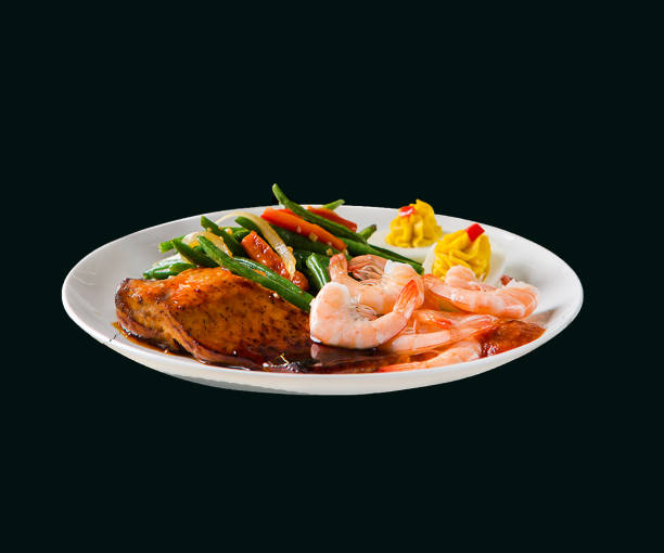istock A dish of food  with black background 1473090771