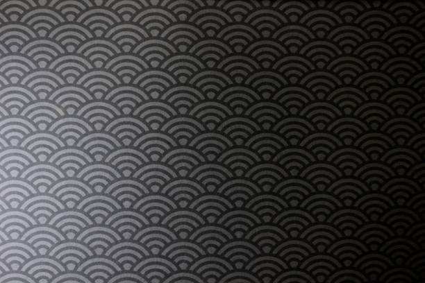 istock Black background of Japanese paper 1473092044