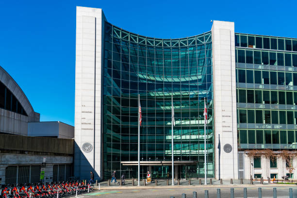 The United States Securities and Exchange Commission In Washington DC, USA stock photo