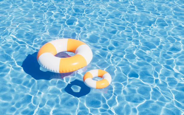 istock Inflatable swimming ring, summer and swimming themes, 3d rendering. 1473096765