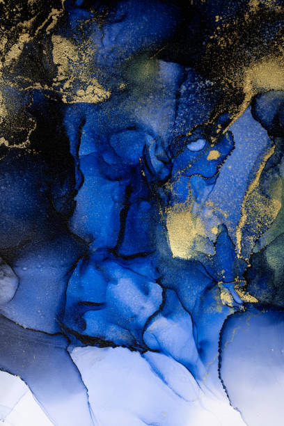 istock Marble ink abstract art from exquisite original painting for abstract background 1473098035