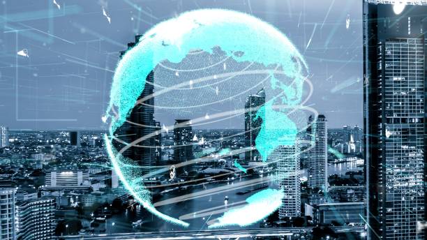 istock Global connection and the internet network alteration in smart city 1473098734