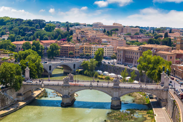 istock View above Rome and Tiber  in Rome 1473100303