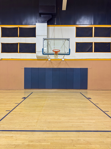 Empty Basketball court