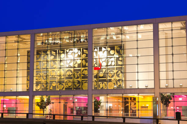 Chicago, Illinois, USA - June 03, 2011: Art Institute of Chicago - the Modern Wing. Seen evening time across Randolph Avenue.