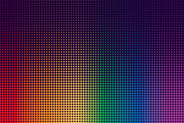 красочный полутоновый градиентный фон - pop art rainbow backgrounds abstract stock illustrations
