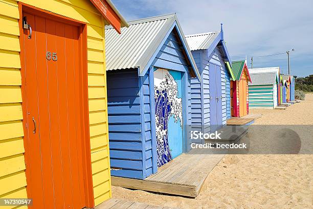 Brighton Beach Baden Boxen Stockfoto und mehr Bilder von Australien - Australien, Brighton - Melbourne, Bunt - Farbton