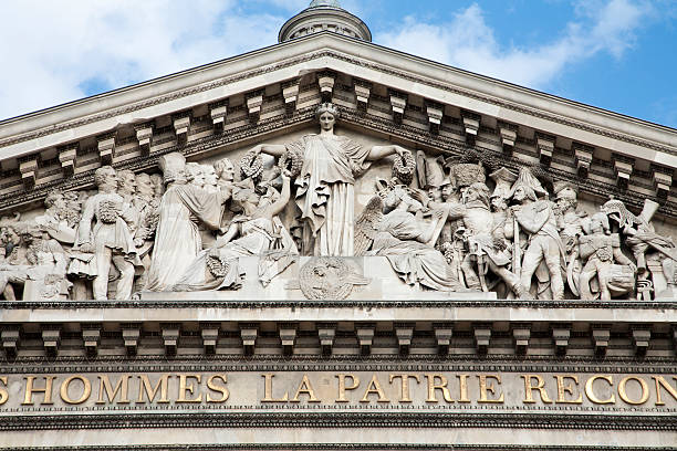 istock Paris - detail from tympanon of Pantheon 147310548