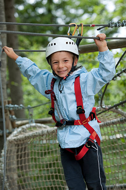 istock Little boy In Adventure Park 147310553