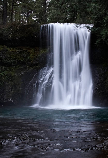 Cascading Waterfall stock photo