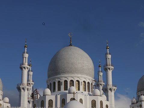 the big dome of the mohamed bin zayed mosque