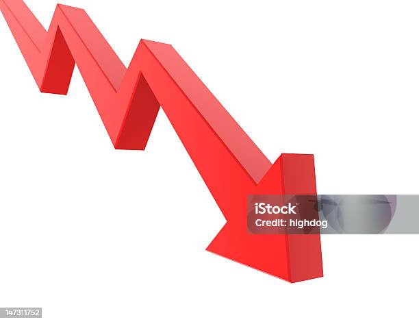 Grafico Di Business - Fotografie stock e altre immagini di Andare giù - Andare giù, Azioni e partecipazioni, Composizione orizzontale