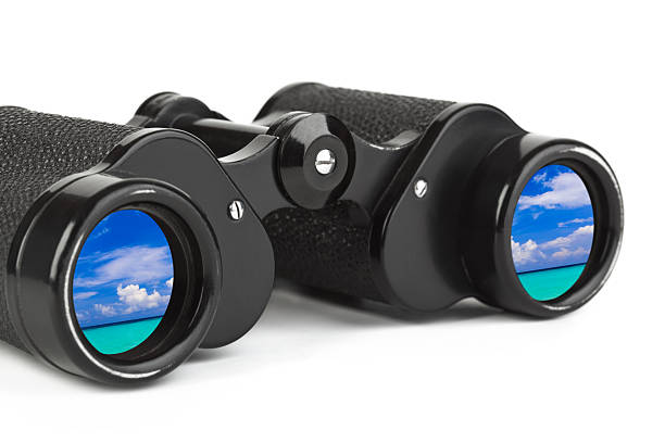 istock Binoculars with reflection of sea and sky (my photo) 147311970