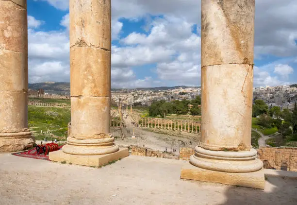 Jerash is an ancient city in northern Jordan. Dates back to 2nd century.