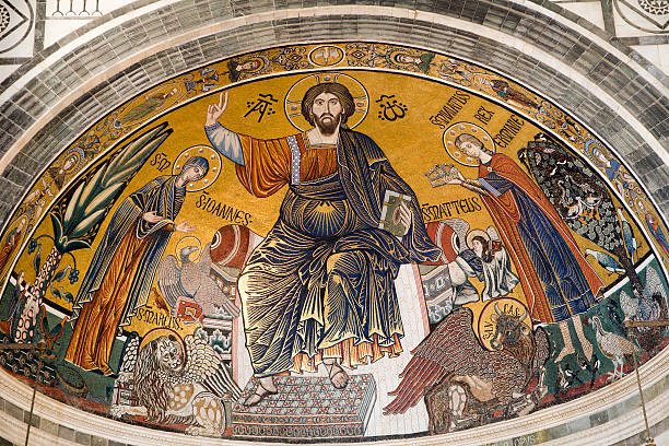 istock Jesus Christ - Pantokrator from Florence church 147312217