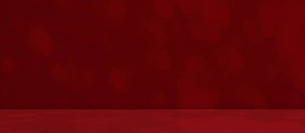istock Red Studio Room Background for add Product,Backdrop Podium Red Overlay with Light Shadow Leaves Abstract on Floor Wall Kitchen Counter Bar Shelf,Luxury Table Space for Presentation Autumn 1473122811