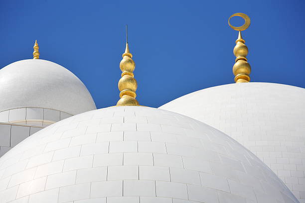 istock Domes of Sheikh Zayed Mosque in Abu Dhabi 147312303