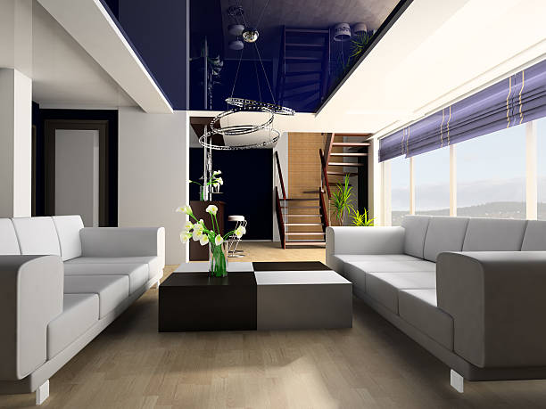 istock Stair in a drawing room 147312349