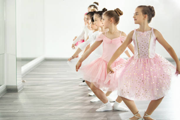 istock Little girls in ballet class. 1473123979