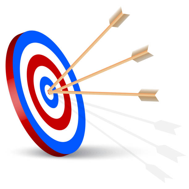 istock arrow target for marketing design. Sport concept. Accuracy winner. Sport game. Vector illustration. 1473124201