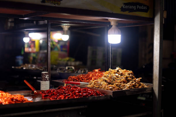 istock Empty Street Food Vendor Selling Seafood Snacks 1473124941