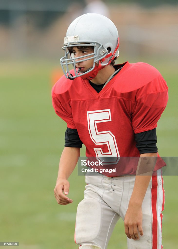 Escola Jogador de futebol - Foto de stock de Vermelho royalty-free