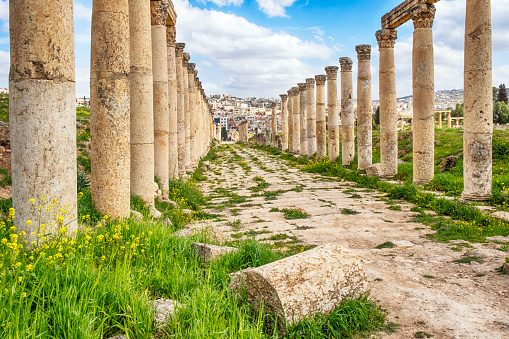 Jerash is an ancient city in northern Jordan. Dates back to 2nd century.