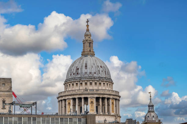 St Pauls Cathedral in London in the evening sky