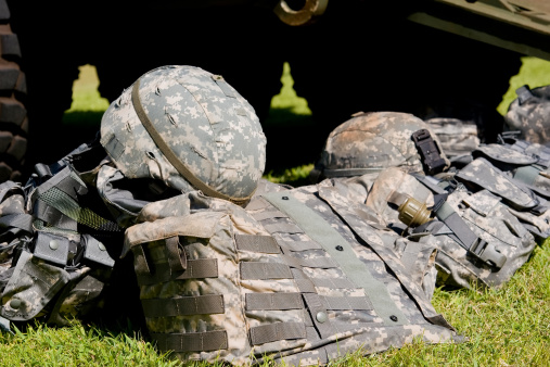 Camouflage combat gear
