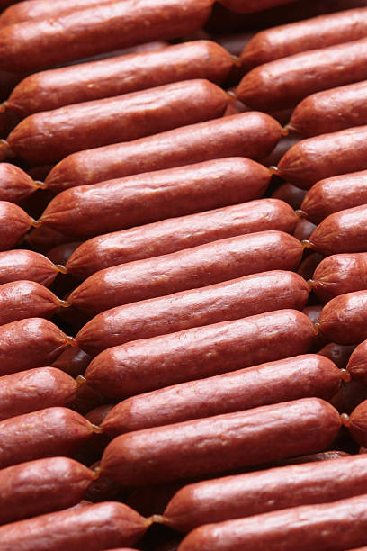 sausages stock photo