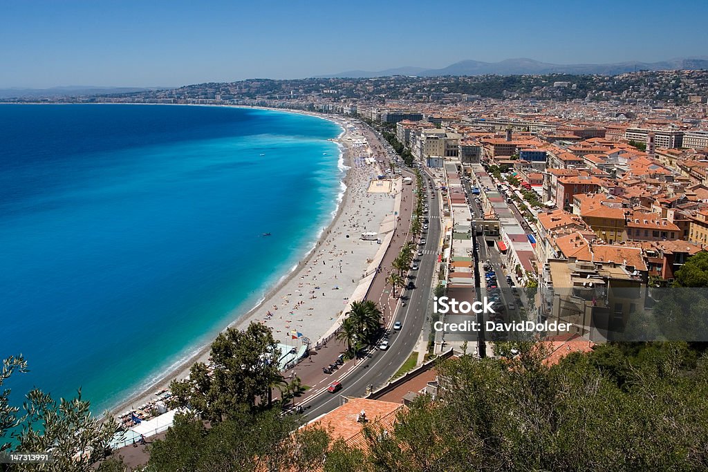 A Nizza Promenade des Anglais - Foto stock royalty-free di Ambientazione esterna