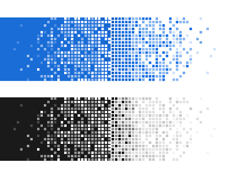 pixelated stripes design elements