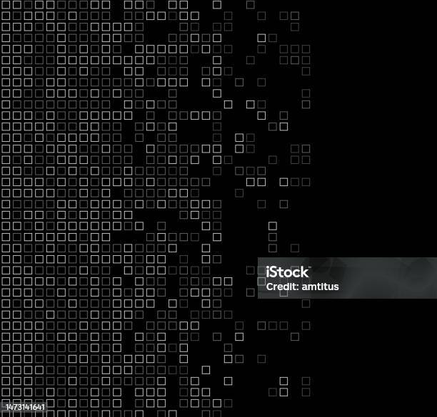 Fading Blocks Pattern Square Blocks Fade Stock Illustration - Download Image Now - Data, Grid ...