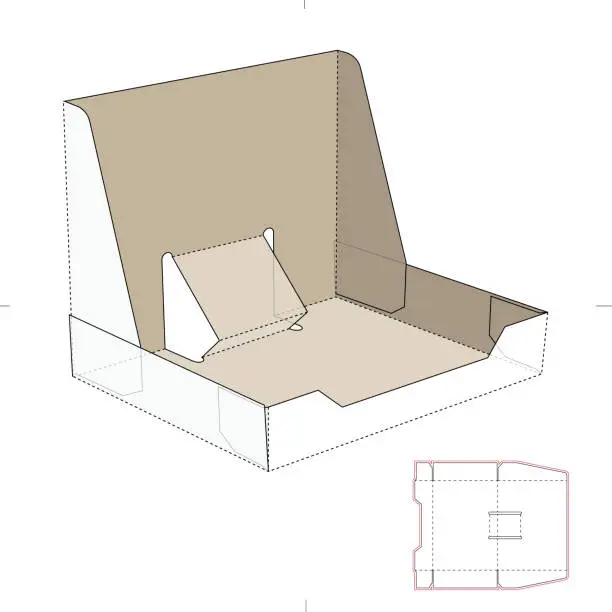 Vector illustration of Shelf Tray Package