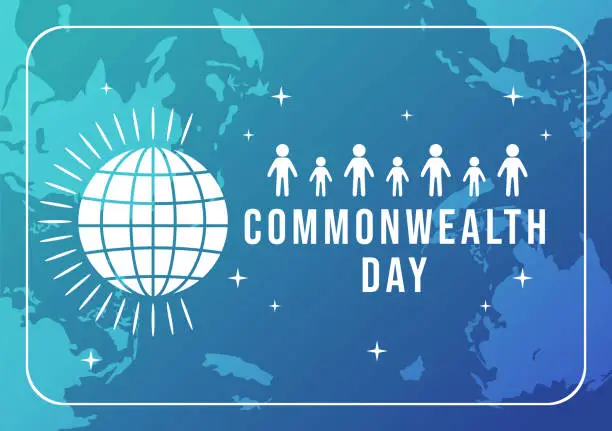 Vector illustration of Commonwealth of Nations Day on 24 may Illustration with Helps Guide Activities by Commonwealths Organizations in Flat Hand Drawn Templates