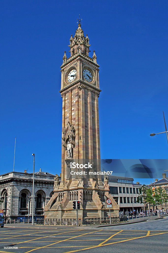 Albert Memorial torre de reloj de Belfast - Foto de stock de Belfast libre de derechos