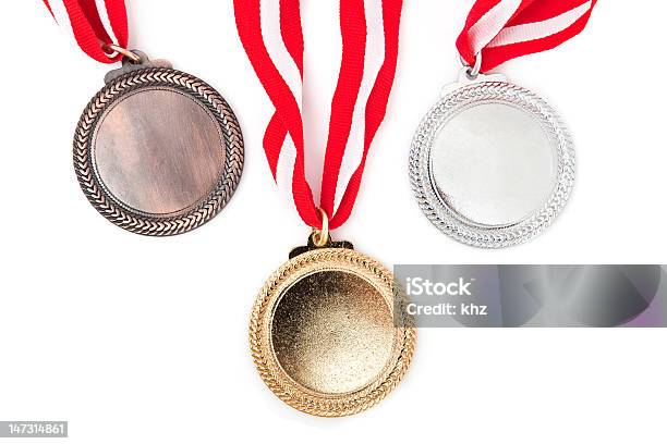 Medallas Foto de stock y más banco de imágenes de Bronce - Aleación - Bronce - Aleación, Bronce - Color, Color plateado