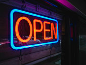 Open signage Neon Sign Light Shop Bar Restaurant store front