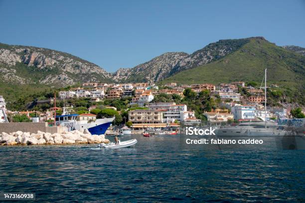 Hafen Von Cala Gonone Golfo Di Orosei Sardinien Italien
