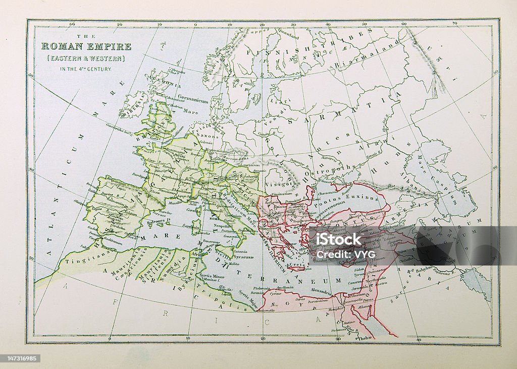 Карта Римской империи - Стоковые фото Древний Рим роялти-фри