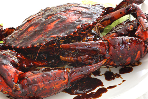 Chinese style black pepper crab