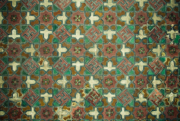 istock Tiled background with oriental ornaments 147318037
