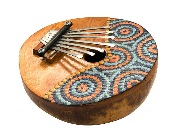 kalimba traditional african musical instrument kalimba isolated on white african musical instrument stock pictures, royalty-free photos & images