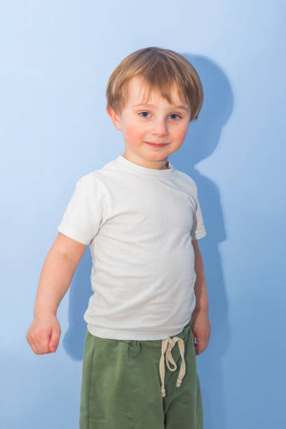 istock Toddler boy in white t-shirt 1473186887