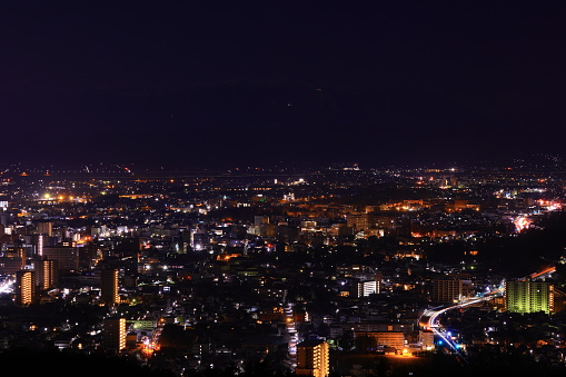 night view at dawn