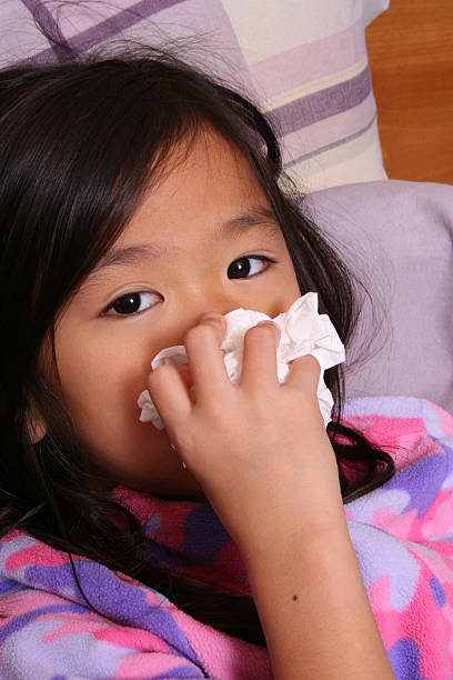 istock Sick little girl 147318925