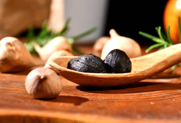 Black Garlic stock photo