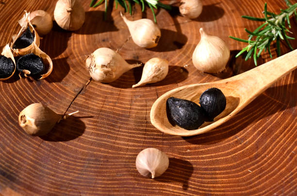 Black Garlic stock photo